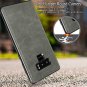 For Samsung Galaxy Note 9 Case Slim PU Leather Vintage Shockproof Gray