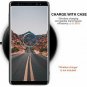 For Samsung Galaxy Note 9 Case Slim PU Leather Vintage Shockproof Gray