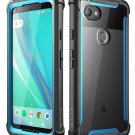 Google Pixel 2 XL Case FullBody Rugged Bumper Builtin Screen Protector Blue