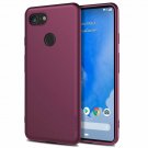 For Google Pixel 3 XL Case  Guardian Series Soft TPU Matte Finish Slim WineRed