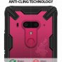 For HTC U12 Plus Ergonomic Transparent Military Drop Tested Defense Hard Black