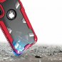 For iPhone X Case Military Grade Drop Proton Tested with Tempered Glass RED
