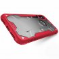 For iPhone X Case Military Grade Drop Proton Tested with Tempered Glass RED
