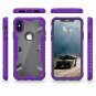 For iPhone X Case Military Grade Drop Proton Tested with Tempered Glass Purple