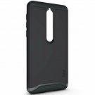For Nokia 6.1 Case with Heavy Duty Extreme Protection Rugged Slim Matte Black