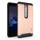 For Nokia 6.1 Case with Heavy Duty Extreme Protection Rugged Slim Rose Gold