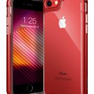 For iPhone 7/8 Case Edge Design Allbody Bumper Clear Back Buttons Covered Red