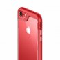 For iPhone 7/8 Case Edge Design Allbody Bumper Clear Back Buttons Covered Red