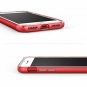 For iPhone 7/8 Case Edge Design Allbody Bumper Clear Back Buttons Covered Red
