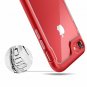 For iPhone 7/8 Case Edge Design Allbody Bumper Clear Back Buttons Covered Red