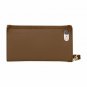 For iPhone 7 Case Cowhide Leather lining portable wristlet featuring Almond