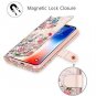 iPhone XS Max Case Hocase PU Leather Wallet Full Body Protective Peony/Rose Gold