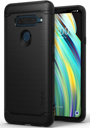 LG V40 ThinQ (2018) case  Compatible Rugged Flexible Protection Durable Black