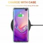 For Samsung Galaxy S10 Plus Case Slim Bumper Clear Flexible TPU White Flower