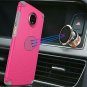 For Motorola Moto Z3 Play Case Dretal ShockAbsorption Magnetic AntiSlip Pink