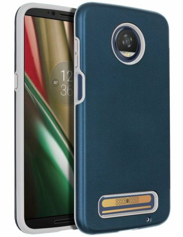 For Motorola Moto Z3/Z3 Play Case AntiScratch AntiFingerprint Protective Blue