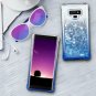 For Samsung Galaxy Note 9 Case Quicksand Series Glitter Flowing Gradient Azure
