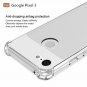 For Google Pixel 3 Case ShockAbsorption Flexible TPU Rubber Soft Silicone Clear