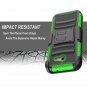 For Galaxy J3 2017 Case Holster HD Screen Protector Cover Shock Absortion Green