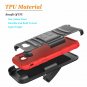 For Galaxy J3 2017 Case Holster HD Screen Protector Cover Shock Absortion Red