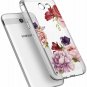 For Galaxy J7 V Case Slim Shockproof Clear Soft Flexible TPU Floral Mauve