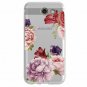 For Galaxy J7 V Case Slim Shockproof Clear Soft Flexible TPU Floral Mauve