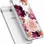 For Galaxy J7 V Case Slim Shockproof Clear Soft Flexible TPU Floral Pattern