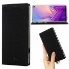 For Galaxy S10 Wallet Case Leather Stand Kickstand Card Slot Magnetic Black