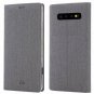 For Galaxy S10 Wallet Case Leather Stand Kickstand Card Slot Magnetic Gray