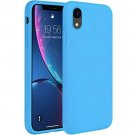 iPhone XR Case Gel Rubber Full Body Protection Shockproof Liquid Silicon Blue