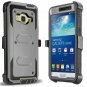 For Grand Prime Case Kickstand Shock Absorption Hybrid Dual Layer Rugged Grey