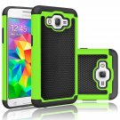 For Grand Prime Case/Galaxy Go Prime Case Shock Absorbing Rubber Slim Green