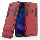 For xiaomi mi 8 lite case MYLBOO Dual Layer Rugged Hybrid Hard Shockproof red)