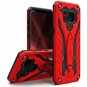 For Samsung Galaxy S8 Case Military Grade Drop Built in Kickstand Red Black