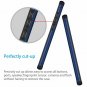 For Moto G7 Case with Tempered Glass Screen Protector Metal Plate Back Blue