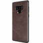 For Samsung Galaxy Note 9 Case Slim PU Leather Vintage Shockproof Dark Brown