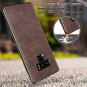 For Samsung Galaxy Note 9 Case Slim PU Leather Vintage Shockproof Dark Brown