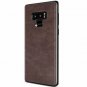 For Samsung Galaxy Note 9 Case Slim PU Leather Vintage Shockproof Dark Brown