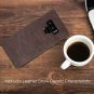 For Samsung Galaxy Note 9 Case Slim PU Leather Vintage Shockproof Dark Brown