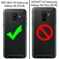 For Galaxy A6 Case Tempered Glass Screen Protector Glitter Liquid Wave