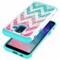 For Galaxy A6 Case Tempered Glass Screen Protector Glitter Liquid Wave