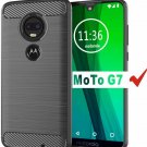 For Moto G7 Case Soft Slim Shockproof AntiFingerprint Full Protective Gray