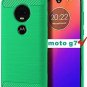 For Moto G7 Case Soft Slim Shockproof AntiFingerprint Full Protective Green