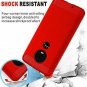 For Moto G7 Case Soft Slim Shockproof AntiFingerprint Full Protective Red