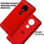 For Moto G7 Case Soft Slim Shockproof AntiFingerprint Full Protective Red