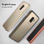 For Galaxy A8 case  Crystal Clear  PC Back Bumper Smoke Raised Bezels Rose Gold