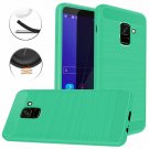 For Galaxy J6 Case Dretal Carbon Fiber Shock Resistant Brushed Texture Soft Mint