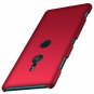 Xperia XZ3 Case Ergonomic Transparent Military Drop Tested Defense Smooth Red