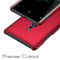 Xperia XZ3 Case Ergonomic Transparent Military Drop Tested Defense Smooth Red