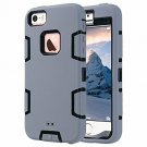 For iPhone SE/5S/5 Case Knox Armor Heavy Duty Shockproof Sport Grey+Black